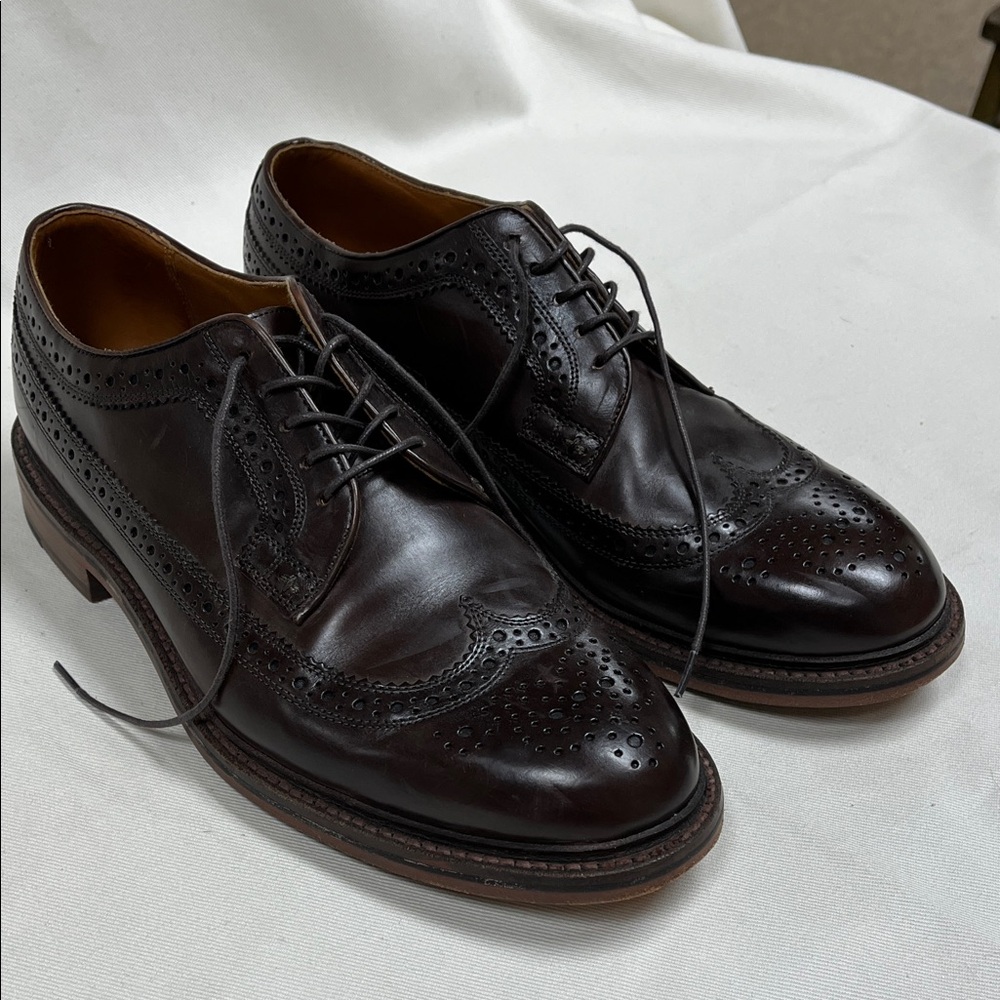 J. Crew Ludlow Dark Brown Leather Oxfords size 10D - Picture 2 of 9